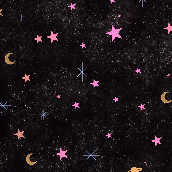 Spaces pattern with colourful stars moons and planets  Coffee Mug Gallery Image 2