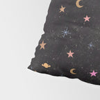Spaces pattern with colourful stars moons and planets  Pillow Sham Gallery Image 4