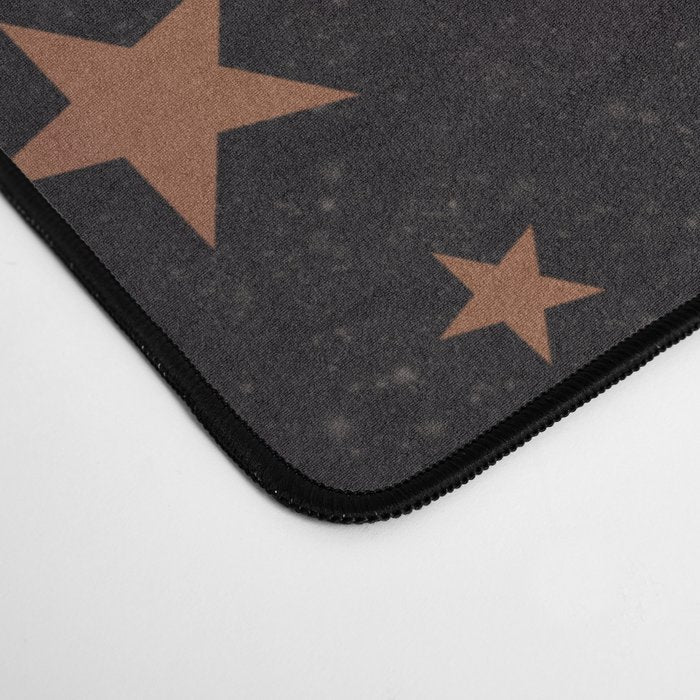 Spaces pattern with colourful stars moons and planets  Desk Mat Gallery Image 4