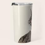 Indian desert cat off white Travel Mug Gallery Image 3