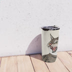 Indian desert cat off white Travel Mug Gallery Image 4