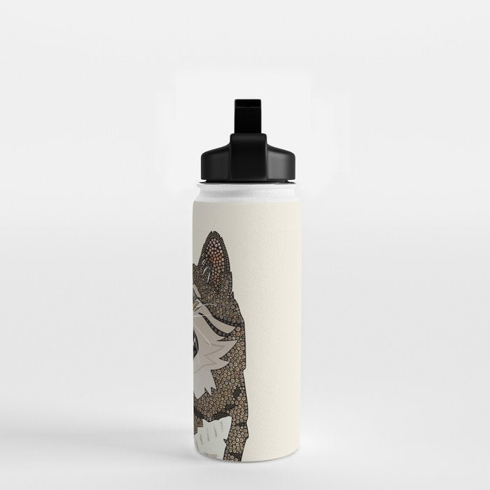 Indian desert cat off white Water Bottle Gallery Image 2