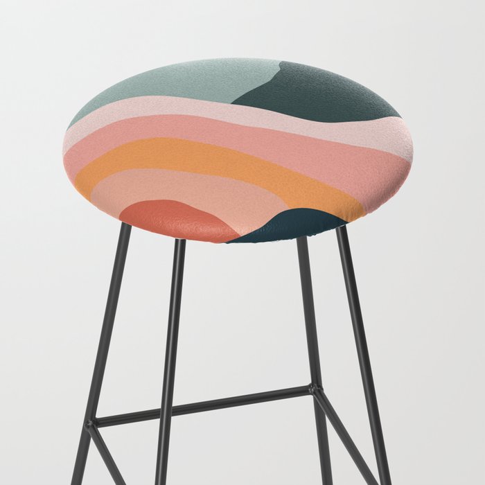 Minimal Landscape #9 - Modern Art Print Stool Gallery Image 2