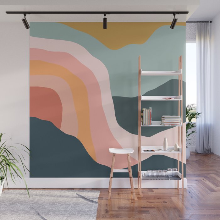 Minimal Landscape #9 - Modern Art Print Wall Mural Gallery Image 1
