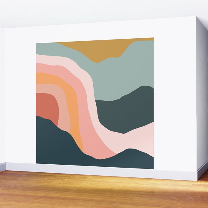 Minimal Landscape #9 - Modern Art Print Wall Mural Gallery Image 2