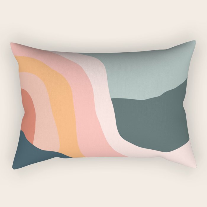 Minimal Landscape #9 - Modern Art Print Rectangular Pillow Gallery Image 2