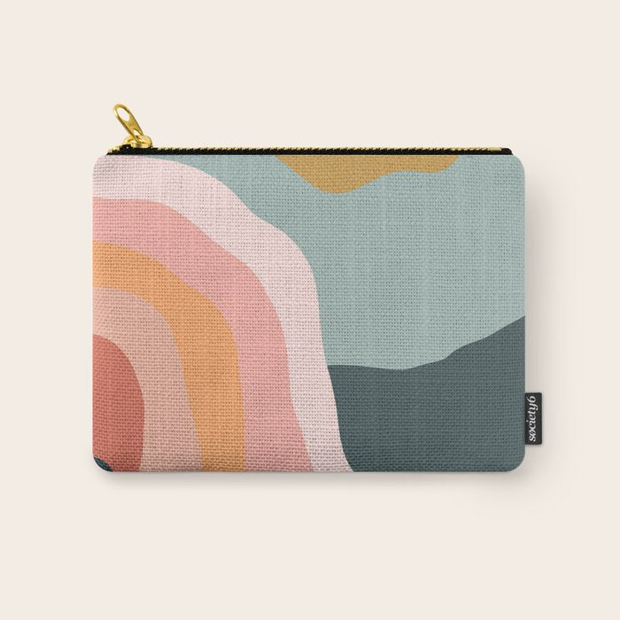 Minimal Landscape #9 - Modern Art Print Carry All Pouch Gallery Image 1