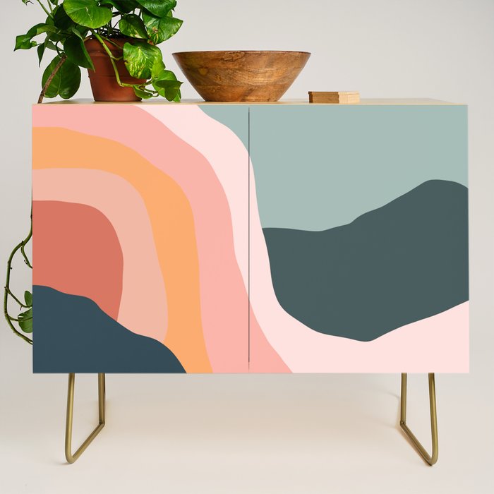 Minimal Landscape #9 - Modern Art Print Credenza Gallery Image 1