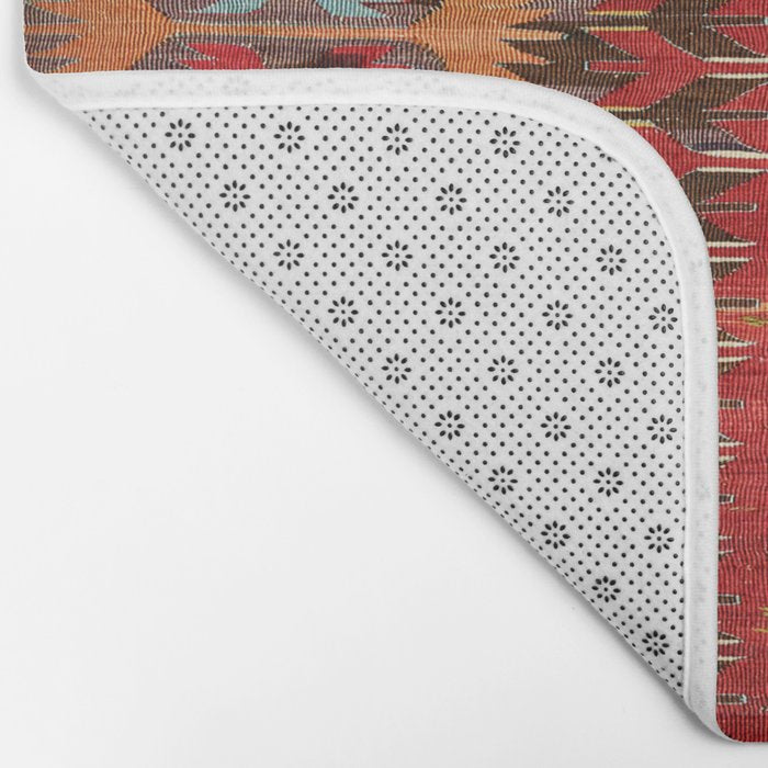 Hotamis Konya Central Anatolian Kilim Print ca. 1800 Bath Mat Gallery Image 2