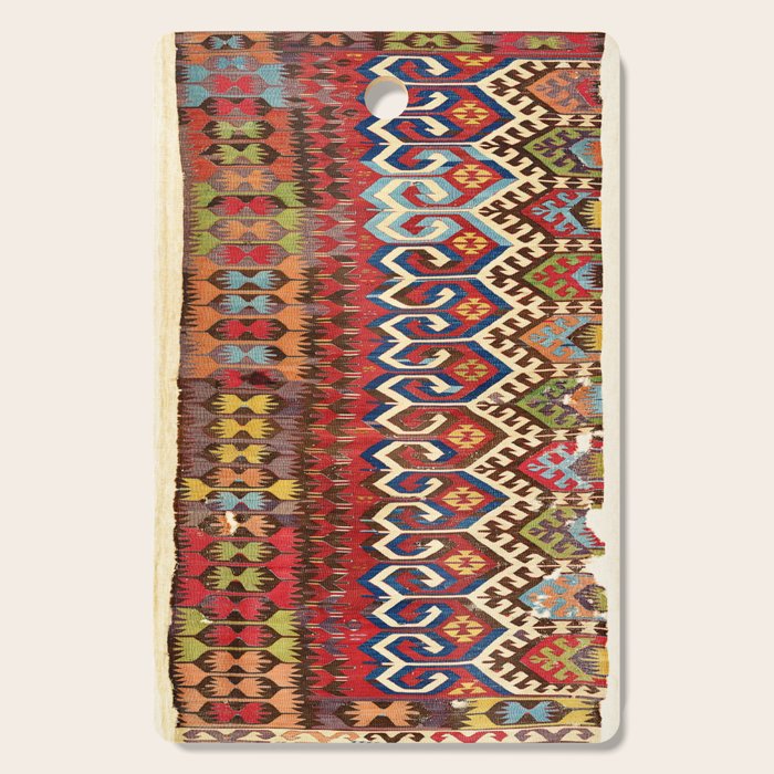Hotamis Konya Central Anatolian Kilim Print ca. 1800 Cutting Board Gallery Image 1