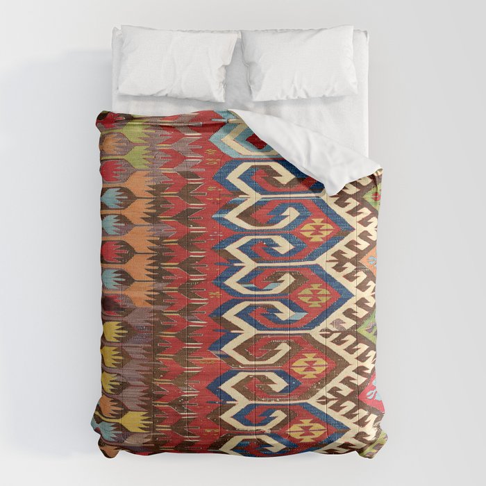 Hotamis Konya Central Anatolian Kilim Print ca. 1800 Comforter Gallery Image 6