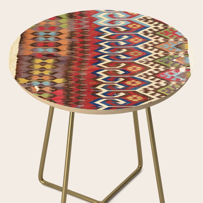 Hotamis Konya Central Anatolian Kilim Print ca. 1800 Side Table Gallery Image 2