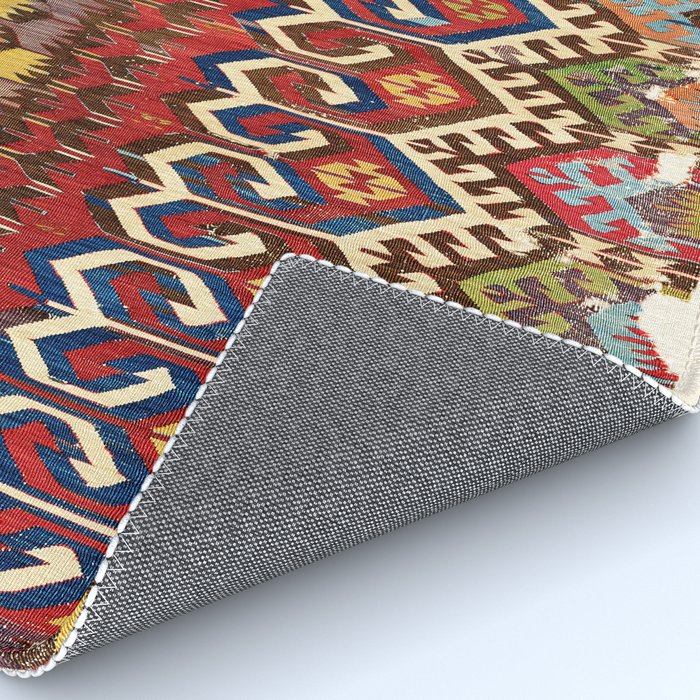 Hotamis Konya Central Anatolian Kilim Print ca. 1800 Rug Gallery Image 4