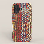 Hotamis Konya Central Anatolian Kilim Print ca. 1800 iPhone Case Gallery Image 1