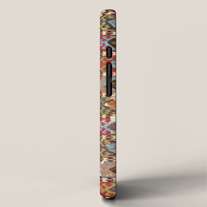 Hotamis Konya Central Anatolian Kilim Print ca. 1800 iPhone Case Gallery Image 2