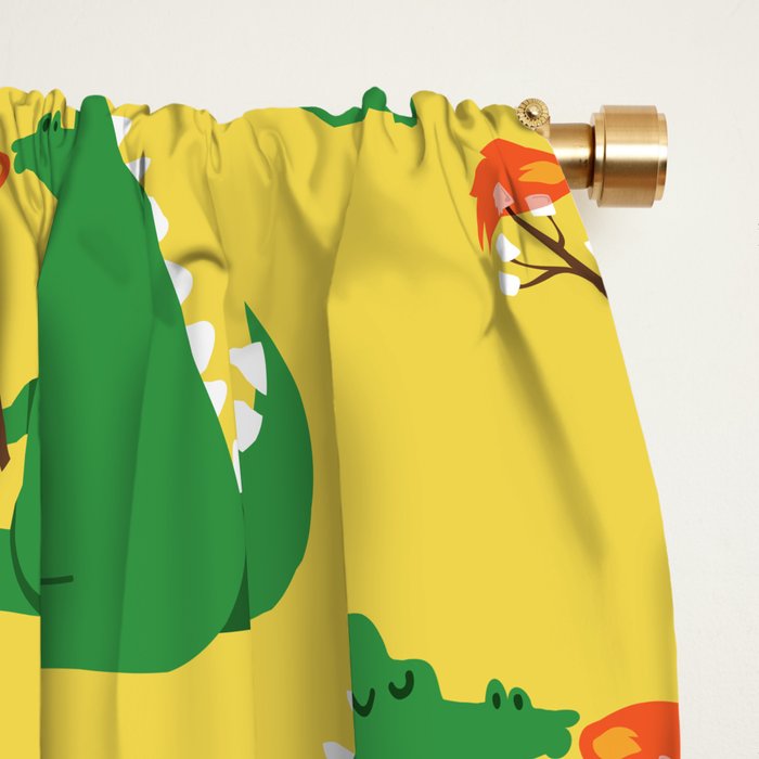 Dragon and Marshmallow Window Curtain Gallery Image 2