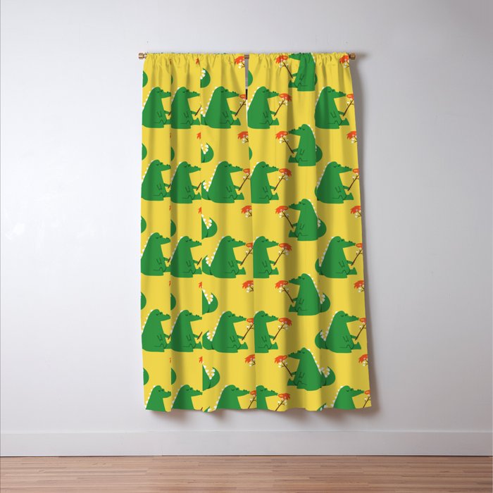 Dragon and Marshmallow Window Curtain Gallery Image 3