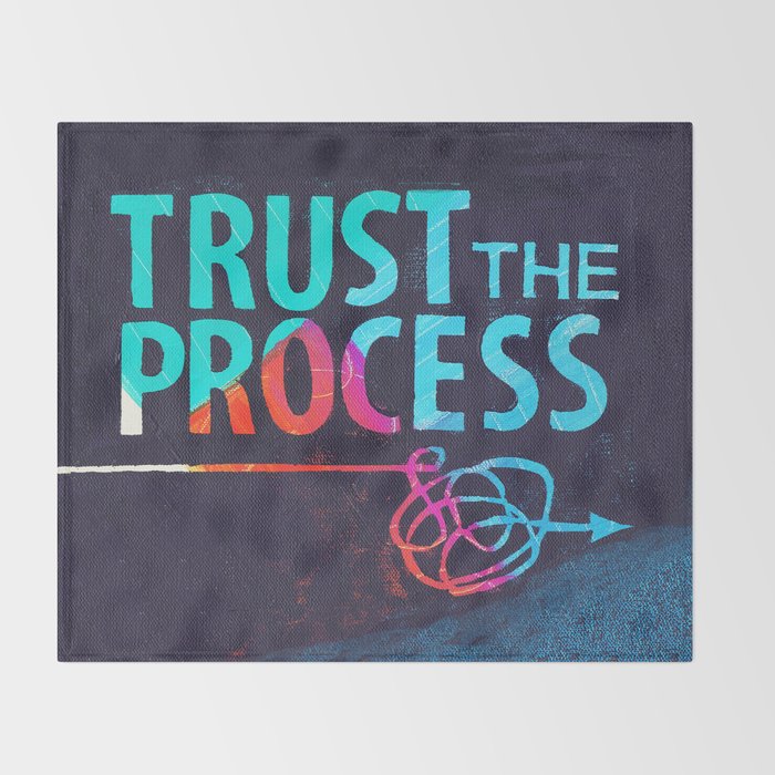 Trust The Process Throw Blanket Gallery Image 2