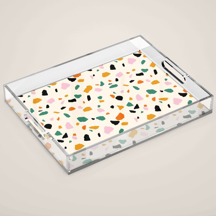 Harvest Terrazzo (Cream) Acrylic Tray Gallery Image 1