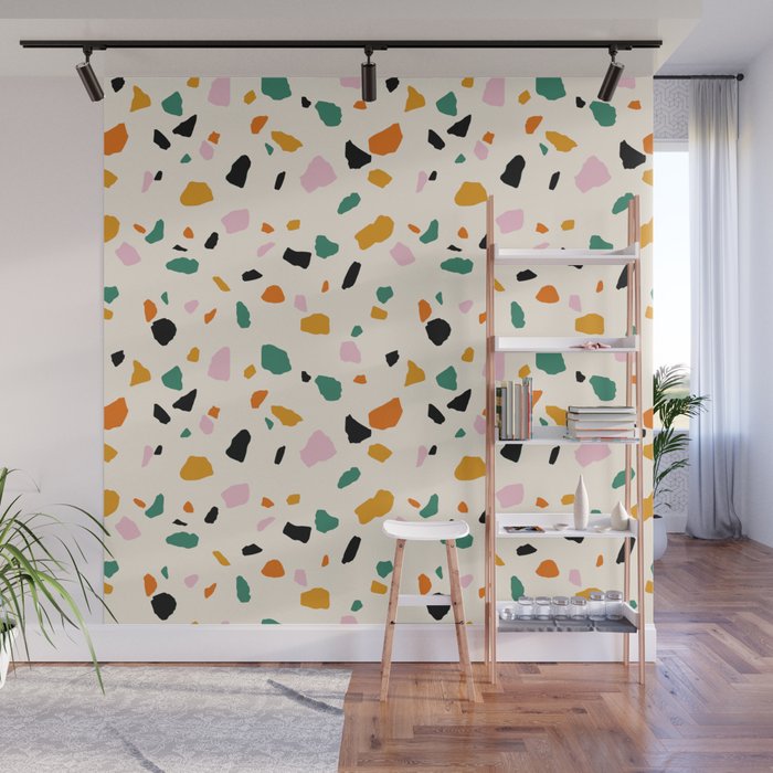 Harvest Terrazzo (Cream) Wall Mural