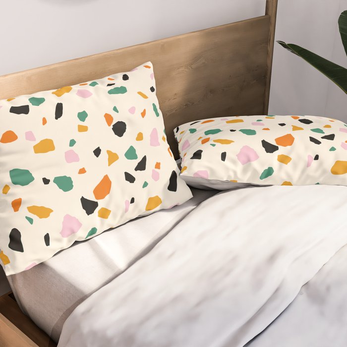 Harvest Terrazzo (Cream) Pillow Sham Gallery Image 2