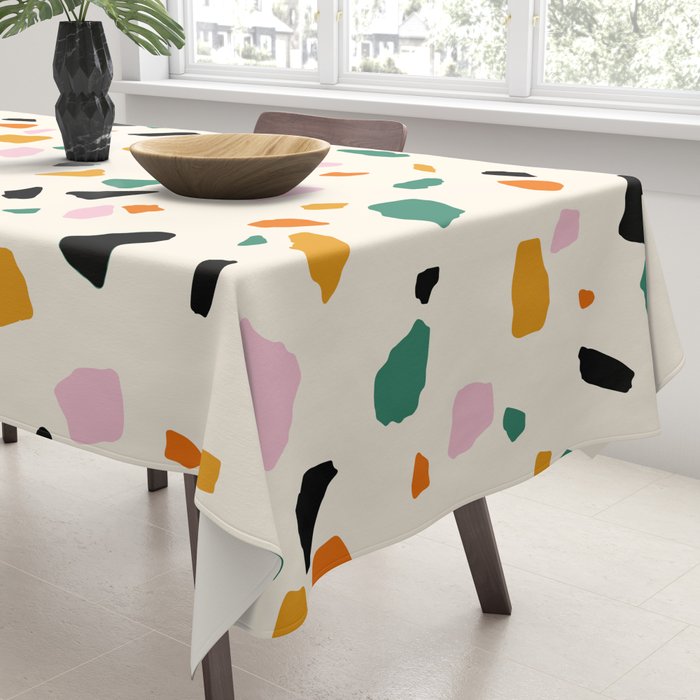 Harvest Terrazzo (Cream) Tablecloth Gallery Image 3