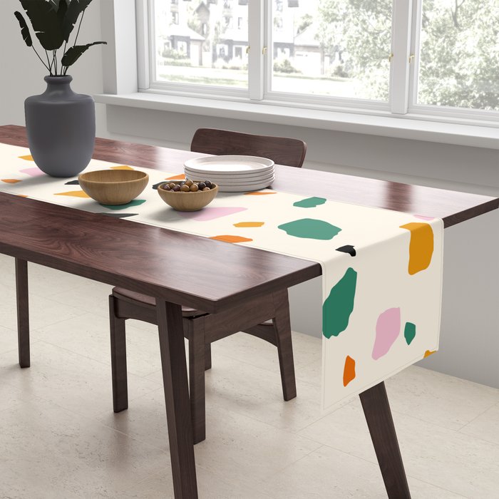 Harvest Terrazzo (Cream) Table Runner Gallery Image 2