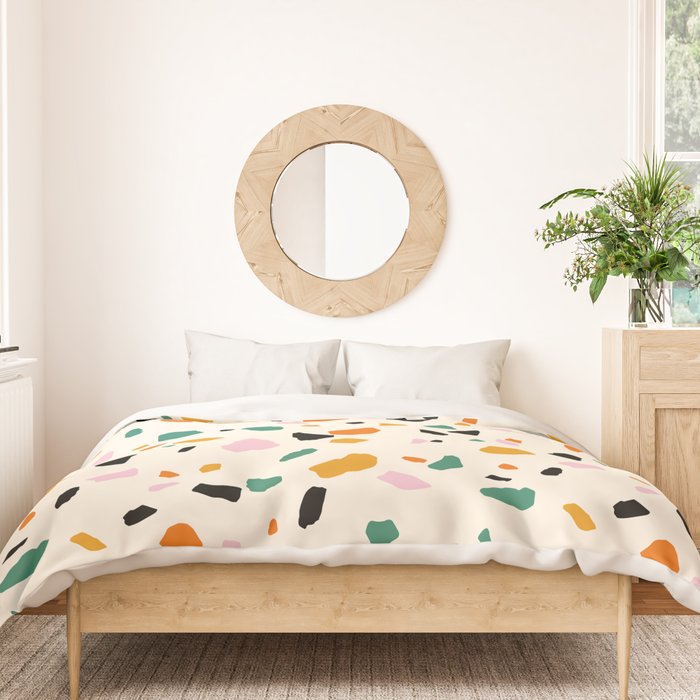 Harvest Terrazzo (Cream) Duvet Cover Gallery Image 3
