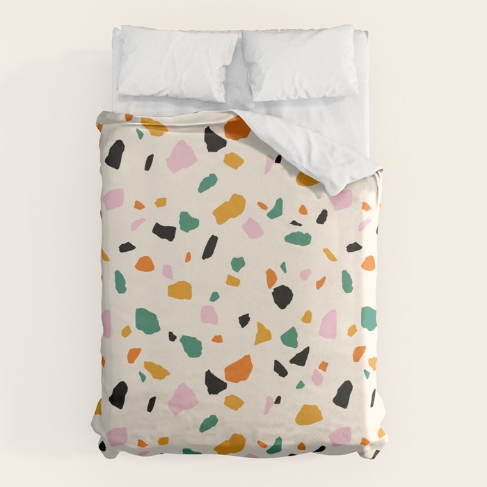 Harvest Terrazzo (Cream) Duvet Cover