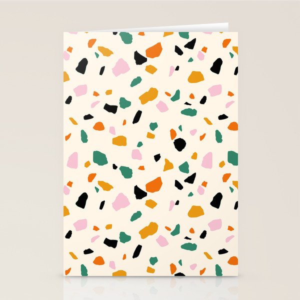 Harvest Terrazzo (Cream) Stationery Card Gallery Image 2