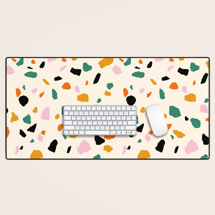 Harvest Terrazzo (Cream) Desk Mat Gallery Image 1