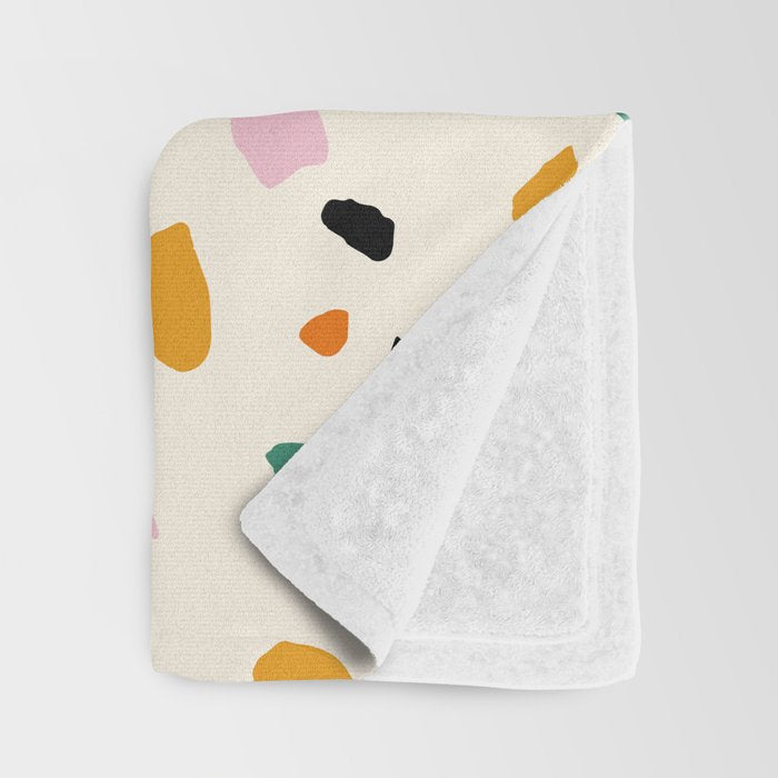 Harvest Terrazzo (Cream) Throw Blanket Gallery Image 3