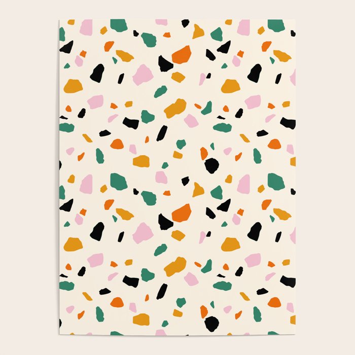 Harvest Terrazzo (Cream) Poster Gallery Image 4