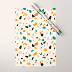 Harvest Terrazzo (Cream) Wrapping Paper Gallery Image 1