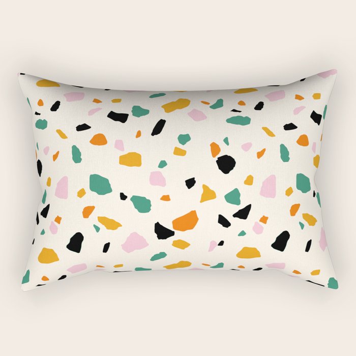 Harvest Terrazzo (Cream) Rectangular Pillow Gallery Image 1