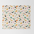 Harvest Terrazzo (Cream) Throw Blanket Gallery Image 2