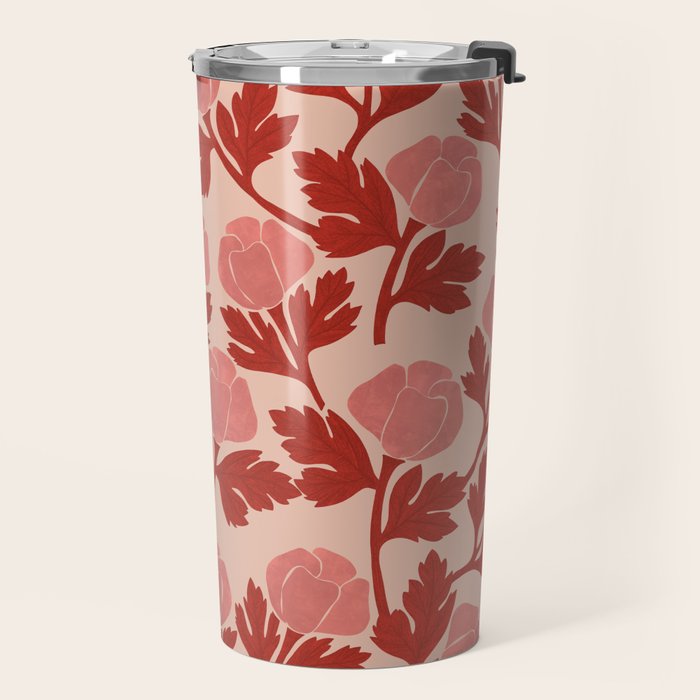 Vase and roses Travel Mug Gallery Image 2