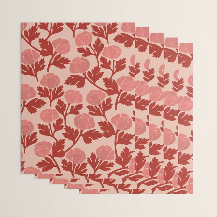 Vase and roses Wrapping Paper Gallery Image 3