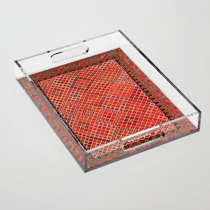 Afshar Kerman South Persian Cover Print Acrylic Tray Gallery Image 1