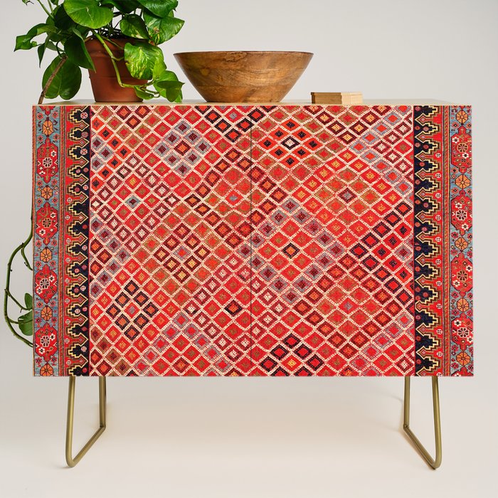 Afshar Kerman South Persian Cover Print Credenza Gallery Image 1
