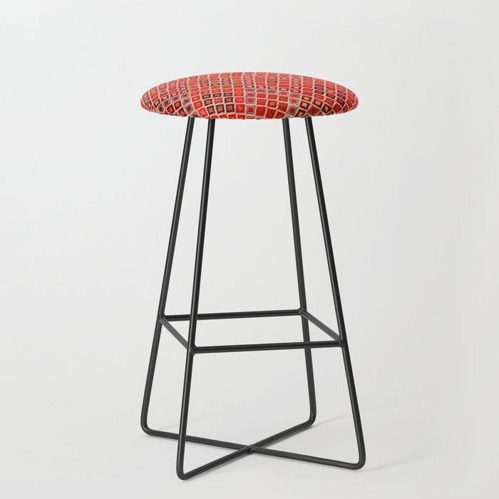 Afshar Kerman South Persian Cover Print Stool Gallery Image 1