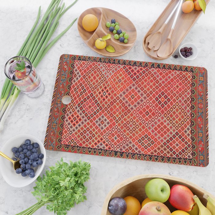 Afshar Kerman South Persian Cover Print Cutting Board Gallery Image 2