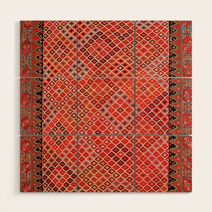 Afshar Kerman South Persian Cover Print Wood Wall Art Gallery Image 1