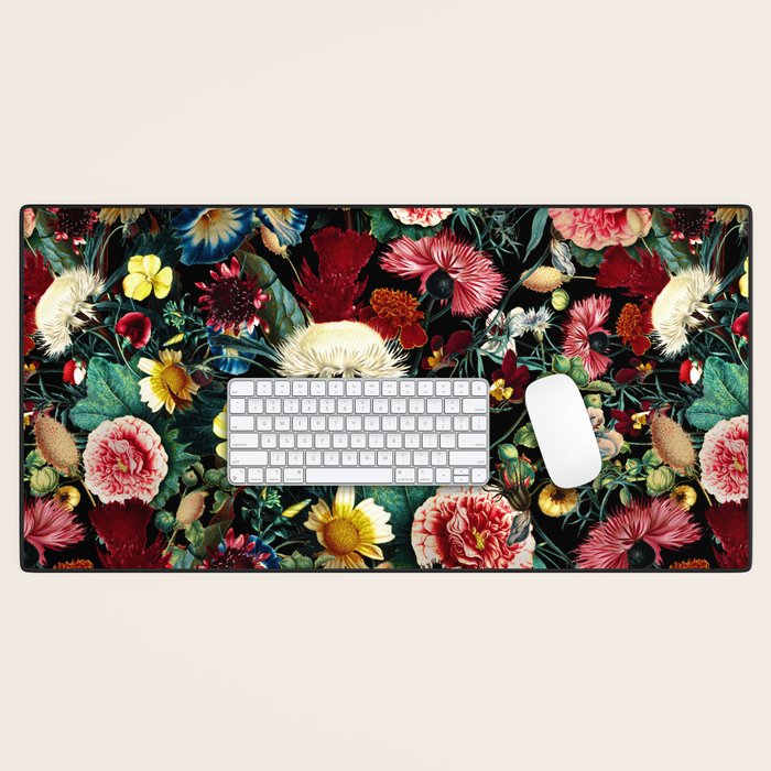 Night Vintage Garden Desk Mat Gallery Image 1