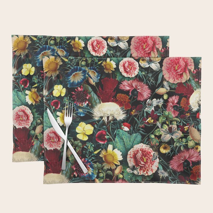 Night Vintage Garden Placemat Gallery Image 1