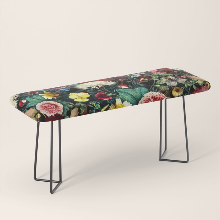 Night Vintage Garden Bench Gallery Image 1