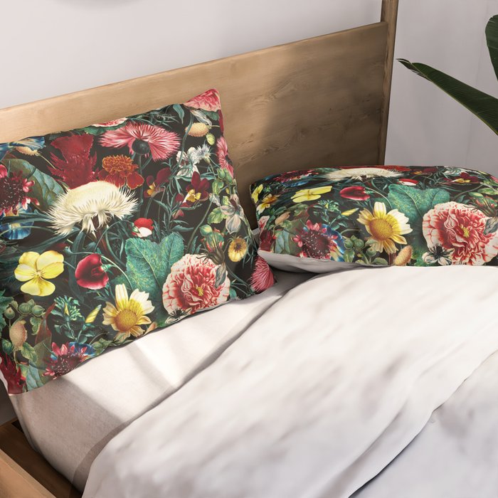 Night Vintage Garden Pillow Sham Gallery Image 2