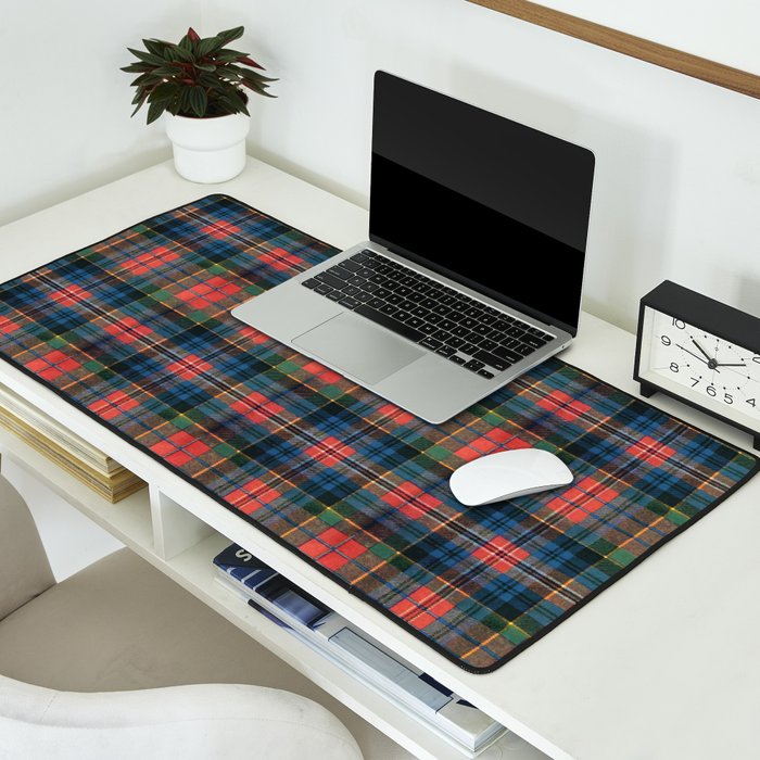 Bold Macpherson Tartan Pattern Desk Mat Gallery Image 2