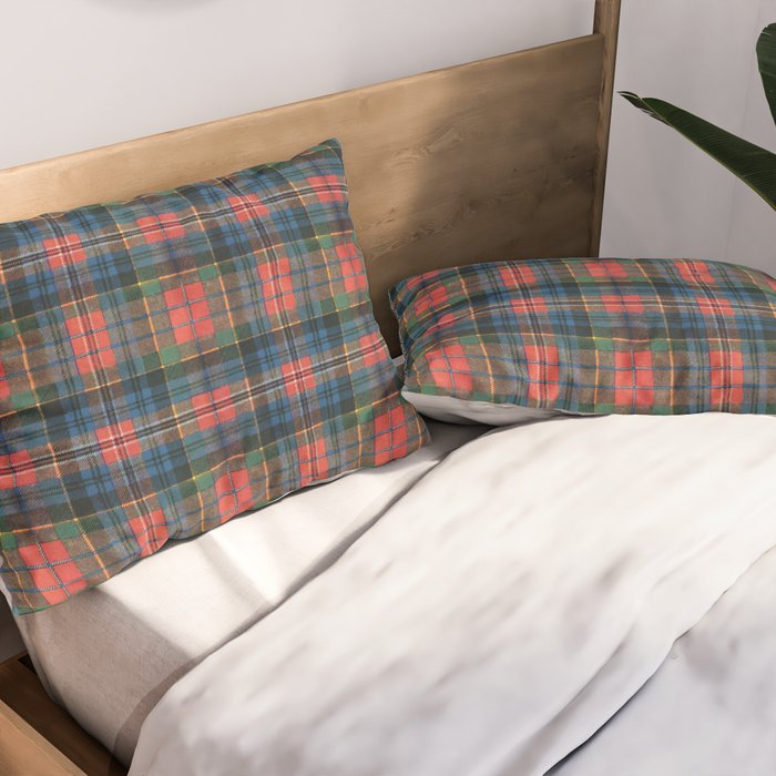 Bold Macpherson Tartan Pattern Pillow Sham Gallery Image 2