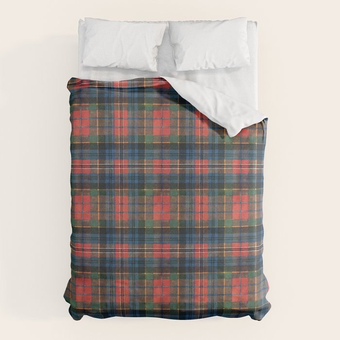 Bold Macpherson Tartan Pattern Duvet Cover Gallery Image 6